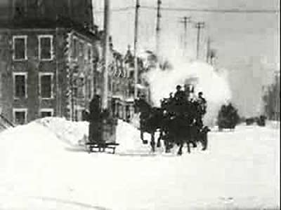Montreal Fire Department On Runners (1901) afişi