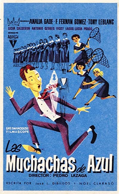 Muchachas De Azul (1957) afişi Muchachas De Azul (1957) afişi