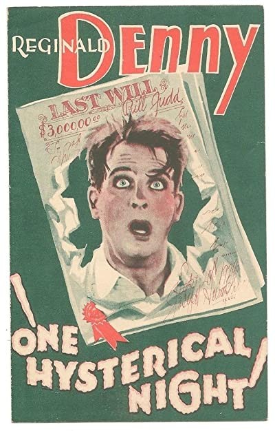One Hysterical Night (1929) afişi One Hysterical Night (1929) afişi