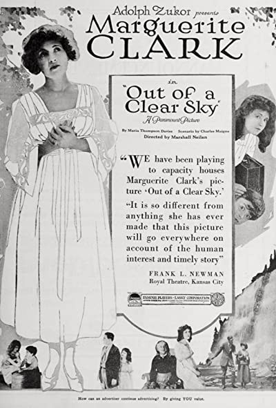 Out Of A Clear Sky (1918) afişi Out Of A Clear Sky (1918) afişi