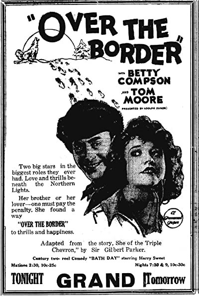 Over The Border (1922) afişi Over The Border (1922) afişi
