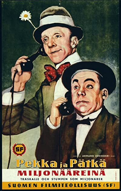 Pekka Ja Pätkä Miljonääreinä (1958) afişi Pekka Ja Pätkä Miljonääreinä (1958) afişi