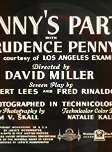 Penny's Party (1938) afişi