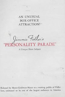 Personality Parade (1938) afişi