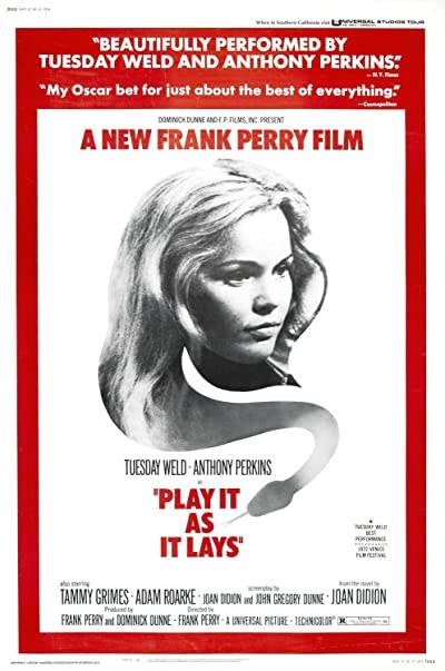 Play It As It Lays (1972) afişi Play It As It Lays (1972) afişi