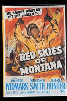 Red Skies of Montana (1952) afişi