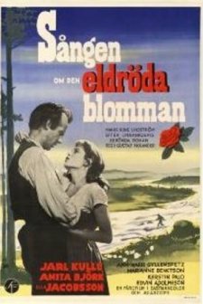 Sången om den eldröda blomman (1956) afişi