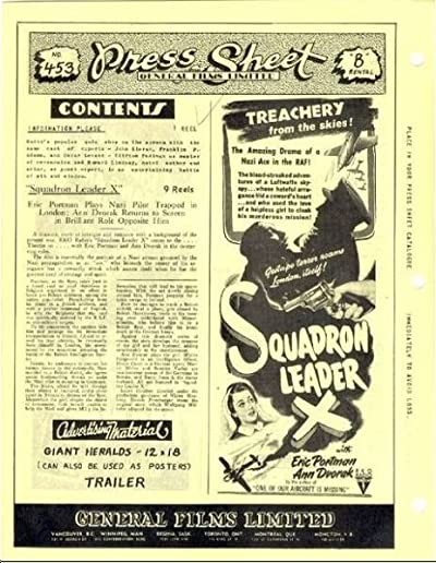 Squadron Leader X (1943) afişi Squadron Leader X (1943) afişi