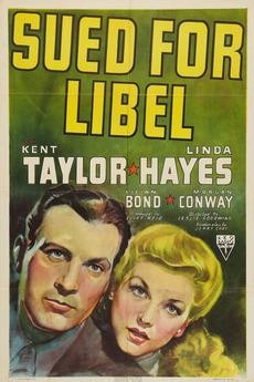 Sued For Libel (1939) afişi Sued For Libel (1939) afişi