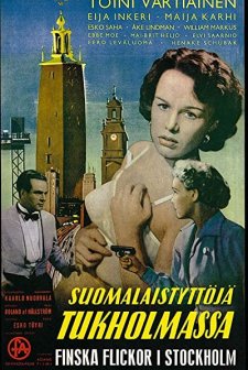 Suomalaistyttöjä Tukholmassa (1952) afişi