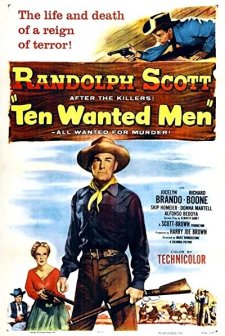 Ten Wanted Men (1955) afişi