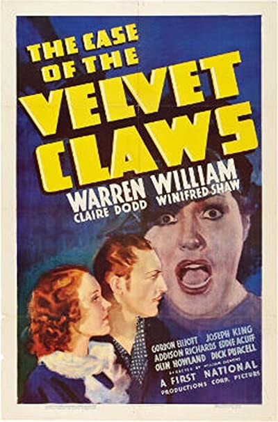 The Case Of The Velvet Claws (1936) afişi The Case Of The Velvet Claws (1936) afişi