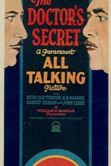 The Doctor's Secret (1929) afişi