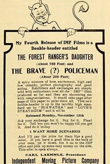 The Forest Ranger's Daughter (1909) afişi