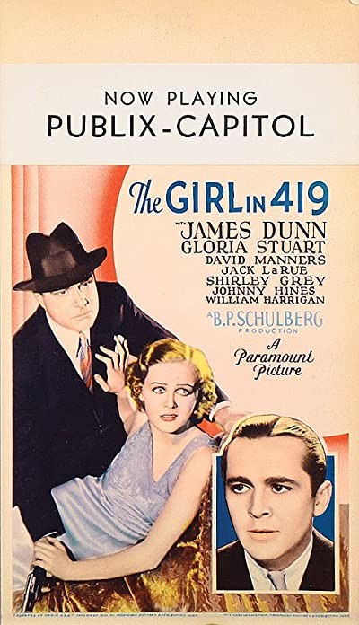 The Girl In 419 (1933) afişi The Girl In 419 (1933) afişi