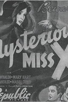 The Mysterious Miss X (1939) afişi