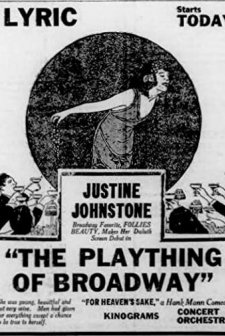 The Plaything Of Broadway (1921) afişi