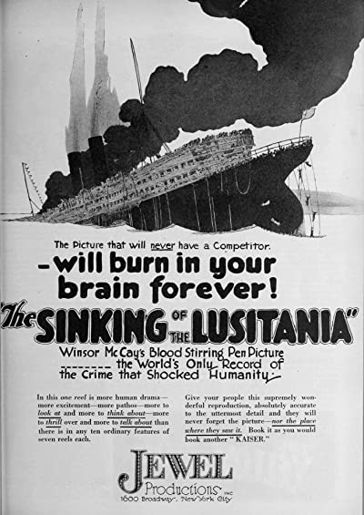The Sinking Of The Lusitania (1918) afişi The Sinking Of The Lusitania (1918) afişi