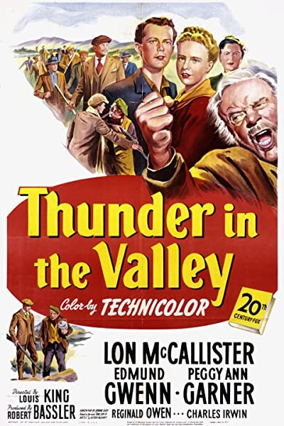 Thunder in the Valley (1947) afişi Thunder in the Valley (1947) afişi