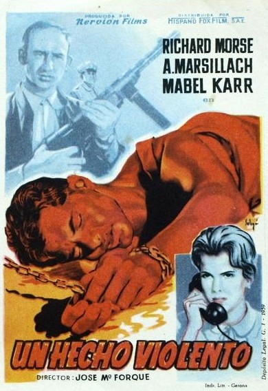 Un hecho violento (1959) afişi Un hecho violento (1959) afişi