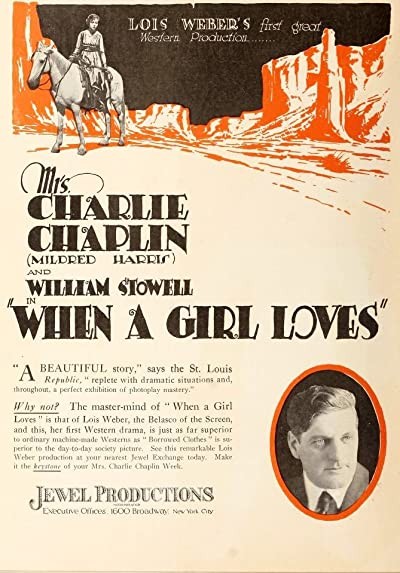 When A Girl Loves (1919) afişi When A Girl Loves (1919) afişi