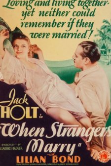 When Strangers Marry (1933) afişi