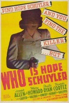 Who ıs Hope Schuyler? (1942) afişi