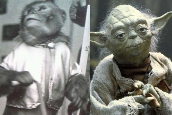 Yoda'yı az kalsın kostümlü bir maymunun canlandıracağını Yoda'yı az kalsın kostümlü bir maymunun canlandıracağını