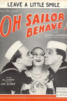 Oh, Sailor Behave (1930) afişi