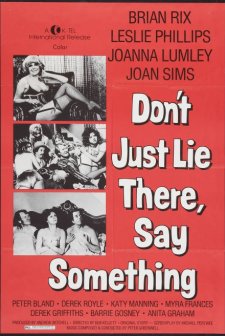 Don't Just Lie There, Say Something! (1973) afişi