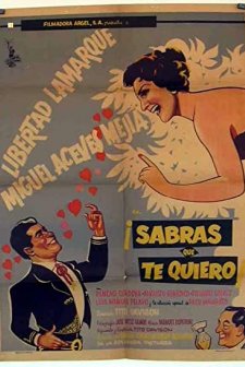 Sabrás Que Te Quiero (1958) afişi