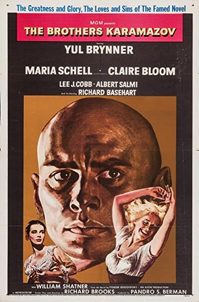 Karamazov Kardeşler (1958) afişi