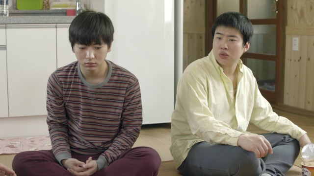 Flirty Boy and Girl Fotoğrafı