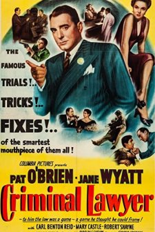 Criminal Lawyer (1951) afişi