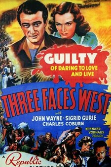 Three Faces West (1940) afişi