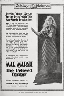 The Beloved Traitor (1918) afişi