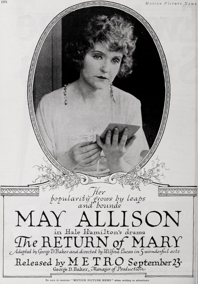 Mary'nin Dönüşü (1918) afişi
