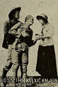 'cross The Mexican Line (1914) afişi