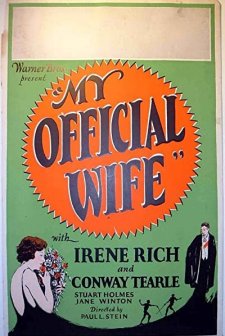 My Official Wife (1926) afişi