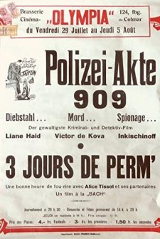 Polizeiakte 909 (1933) afişi