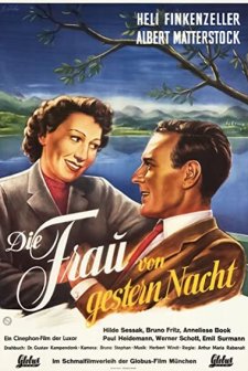 Die Frau Von Gestern Nacht (1950) afişi