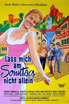 Lass Mich Am Sonntag Nicht Allein (1959) afişi