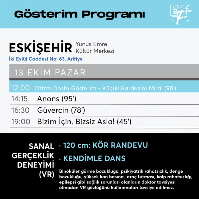 13 Ekim Pazar Programı 13 Ekim Pazar Programı